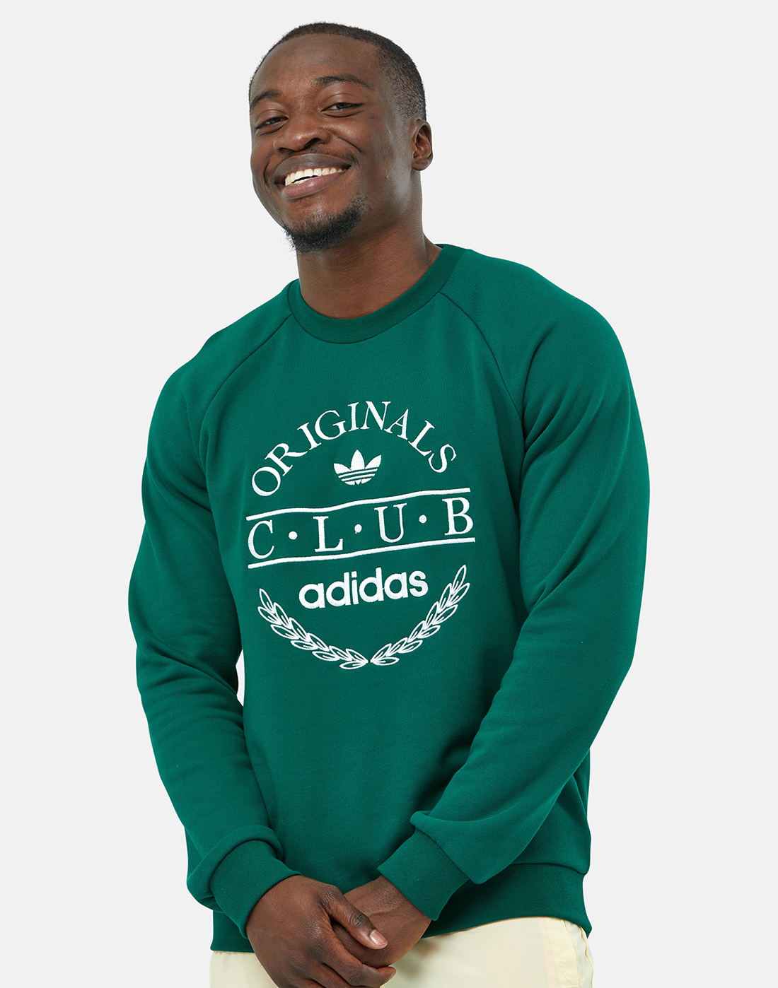 Originals - | Mens Resort Sports Green Neck Life adidas Style EU Crew Sweatshirt Sports Club