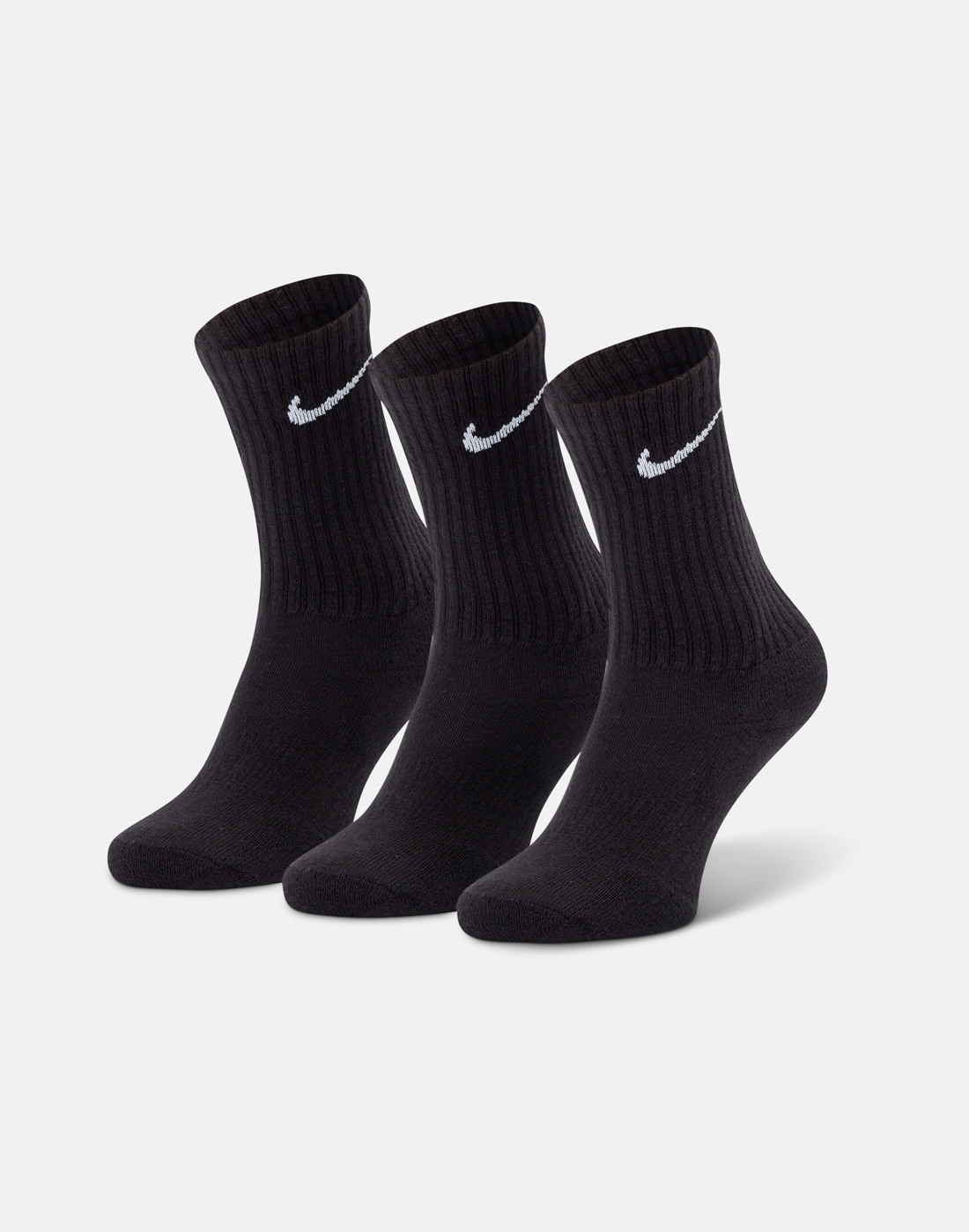 Nike Everyday 3 Pack Dri-FIT Cushion Crew Socks - Black | Life Style ...