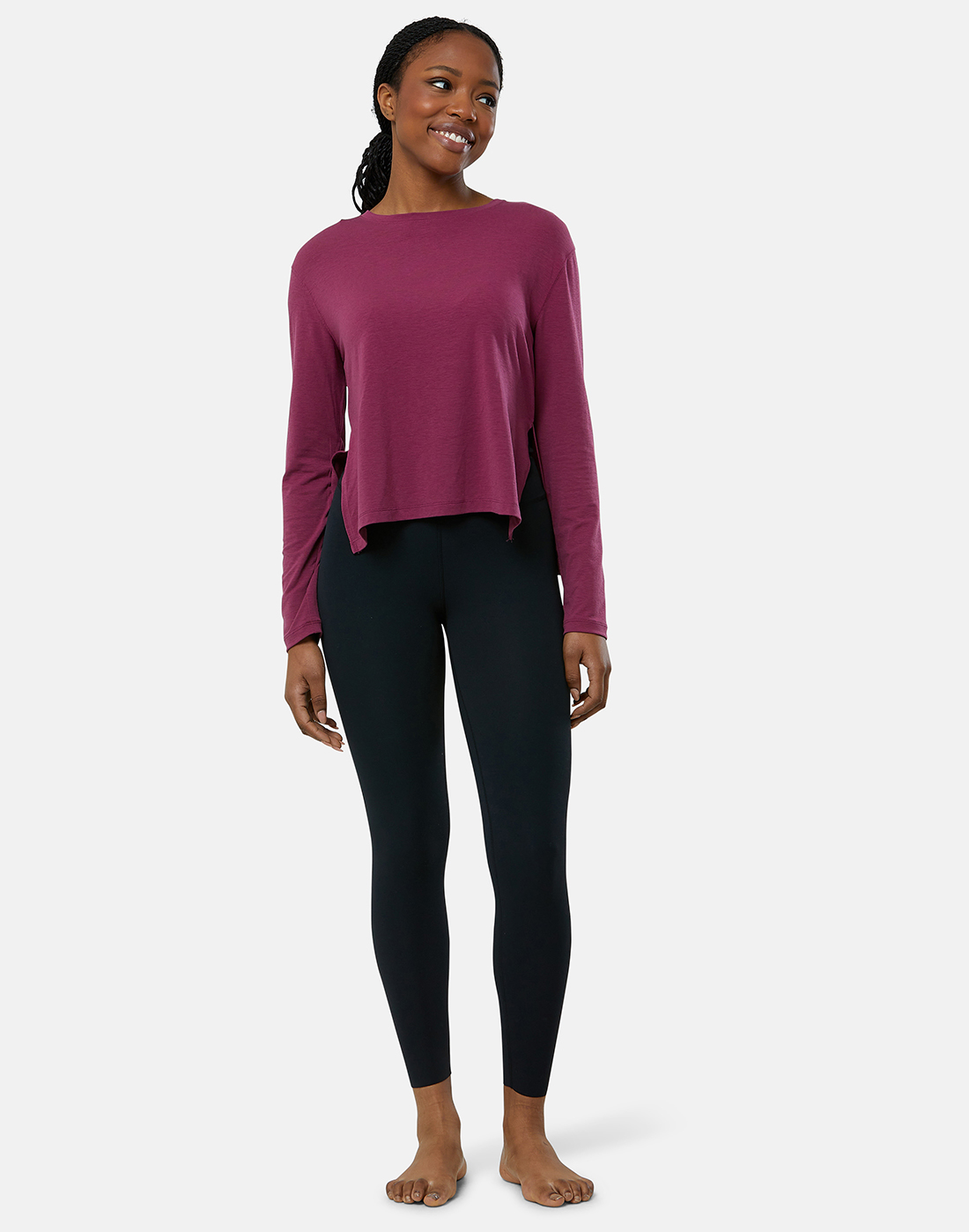 Nike Womens Long Sleeved T-shirt - Purple