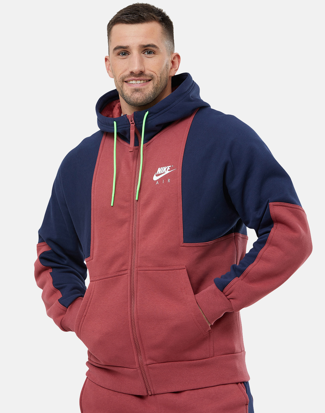 red nike air hoodie mens