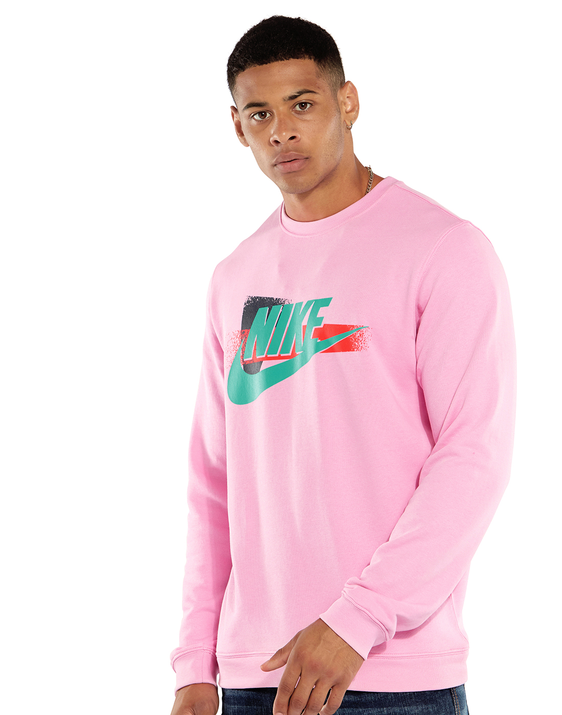nike pink crew neck sweatshirt