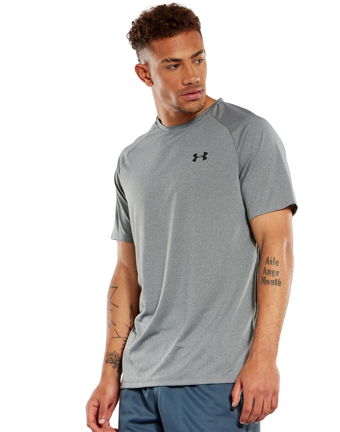 Under Armour Mens Tech 2.0 Novelty T-Shirt - Grey | Life Style Sports IE