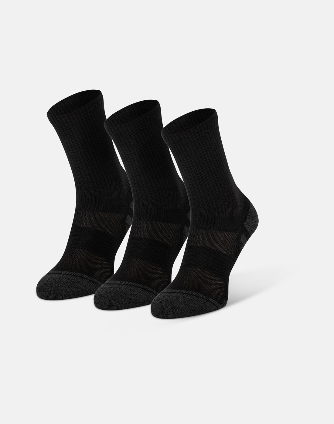 Under Armour Kids Perform Tech 3 Pack Socks - Black | Life Style Sports IE