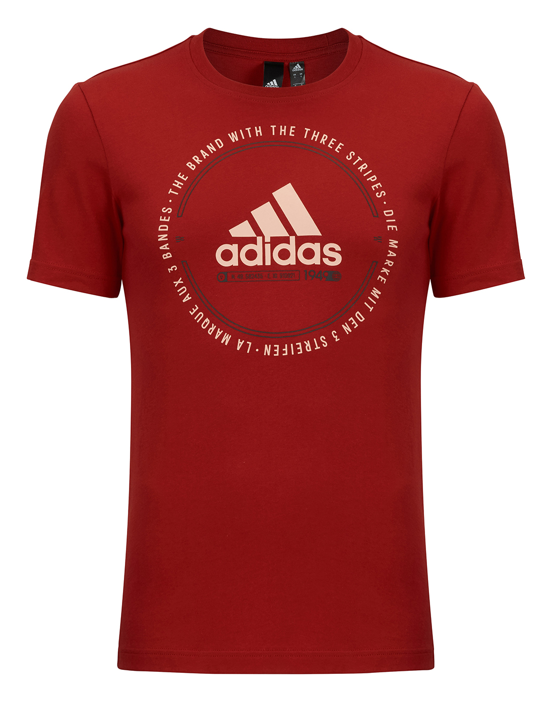 adidas Mens Emblem T-Shirt - Red | Life Style Sports IE