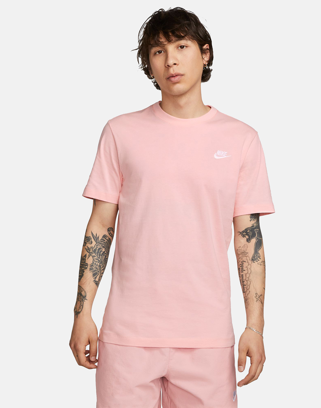 Nike Mens Club T-shirt - Pink | Life Style Sports UK
