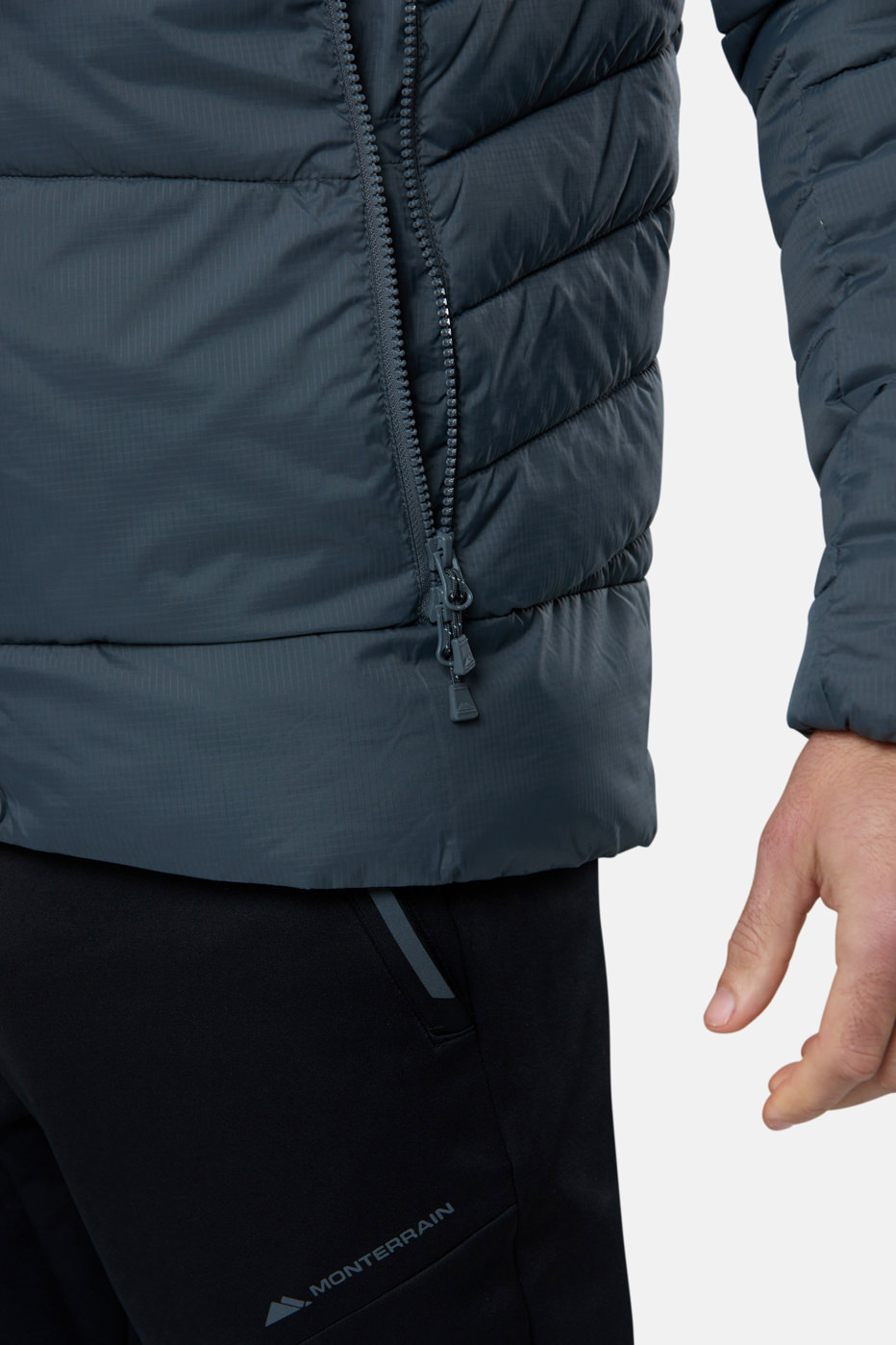 Monterrain Mens Synthetic Puffer Jacket - Grey | Life Style Sports IE