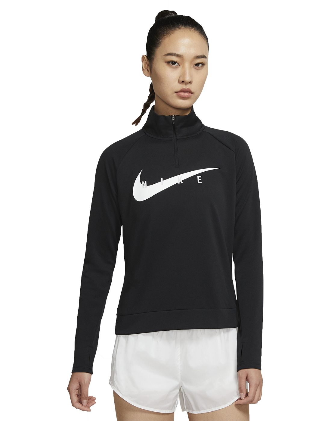 Nike Womens Swoosh Run Half Zip - Black | Life Style Sports UK