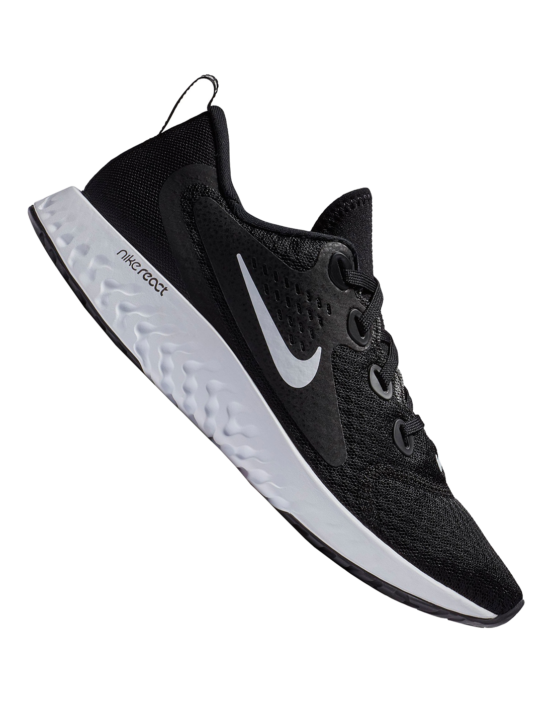 nike legend react women's running shoes black