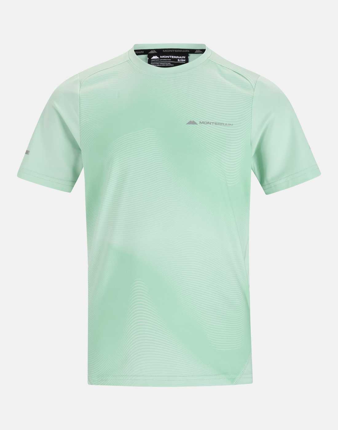 Monterrain Older Kids Endurance T-Shirt in Green | Large | Polyester