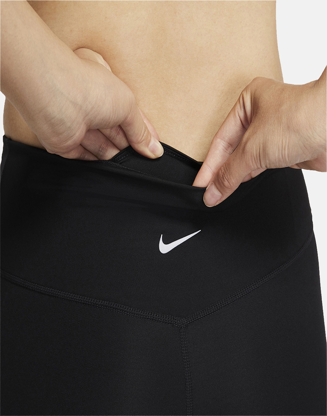 Nike Womens Dry Fit Swoosh Run Leggings Plus - Black