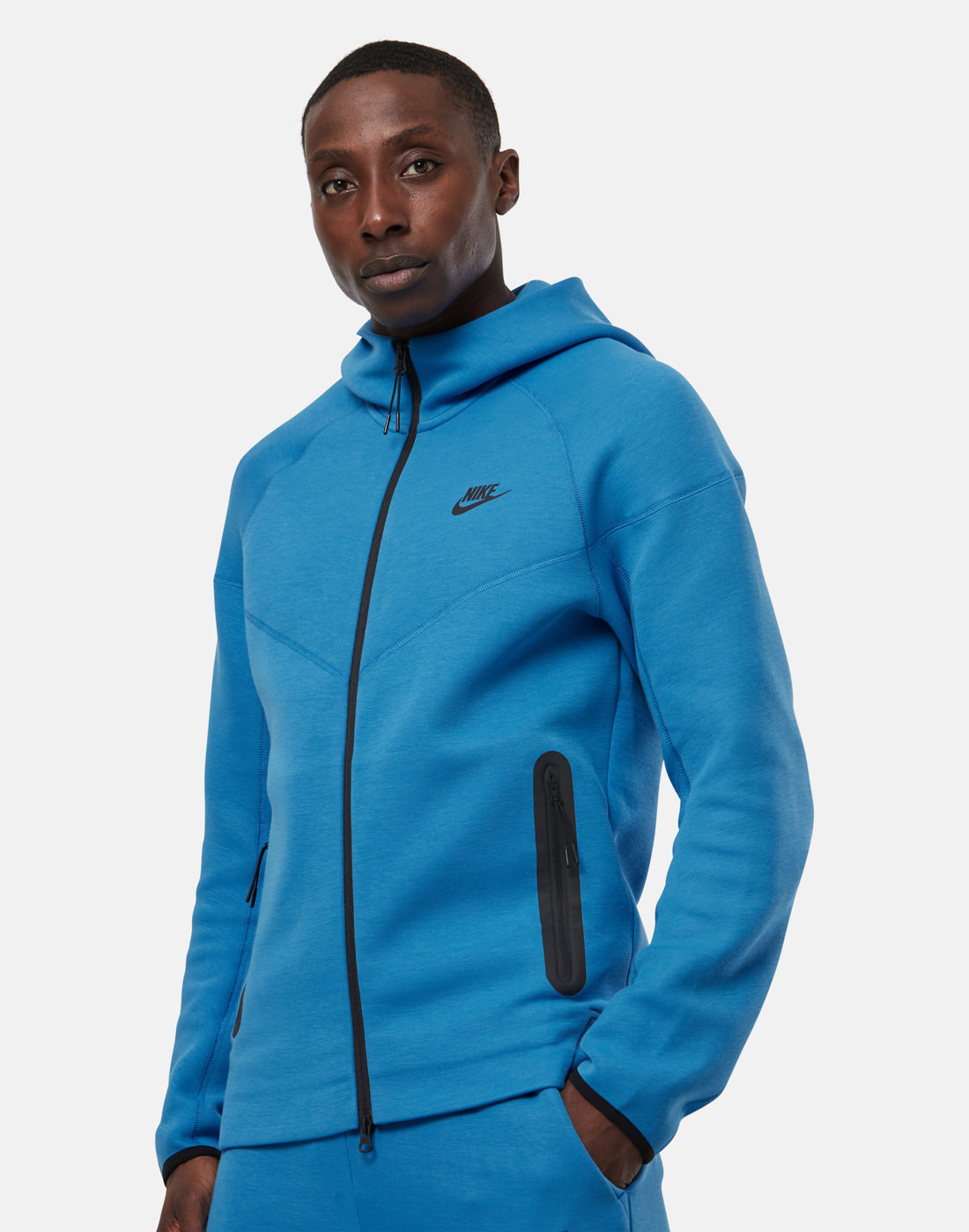 Nike Mens Tech Fleece Full Zip Hoodie - Blue | Life Style Sports IE
