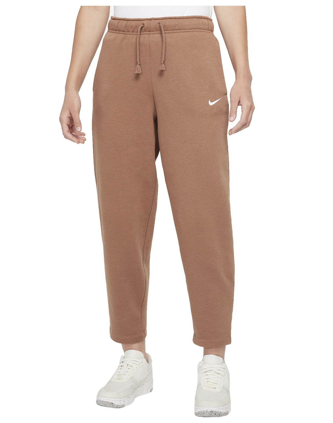 Nike Women's Jogger Pants Sportswear Essential Swoosh Fleece Track Pants,  Grey, XL - Walmart.com