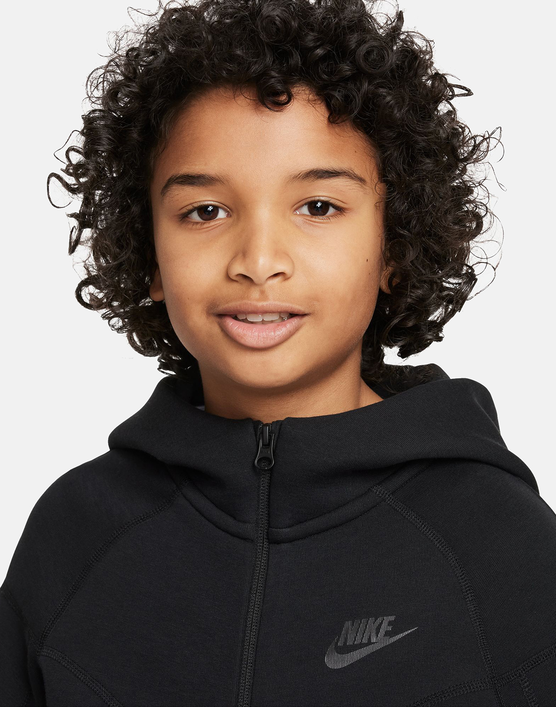 Nike Older Boys Tech Fleece Hoodie - Black | Life Style Sports IE