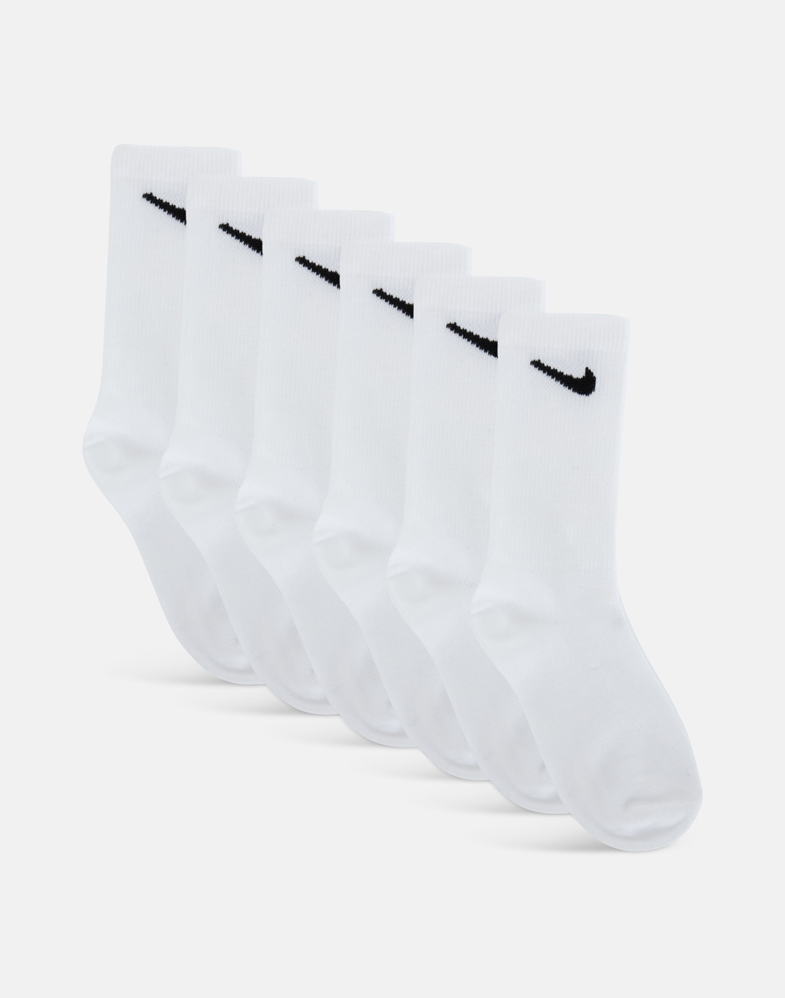 Nike Kids Performance 6PK Socks - White | Life Style Sports IE