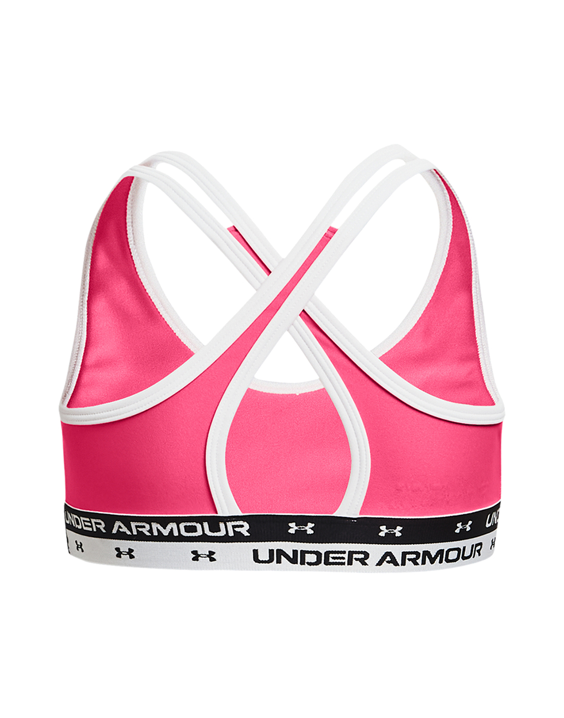 Under Armour Older Girls Crossback Solid Sports Bra - Pink