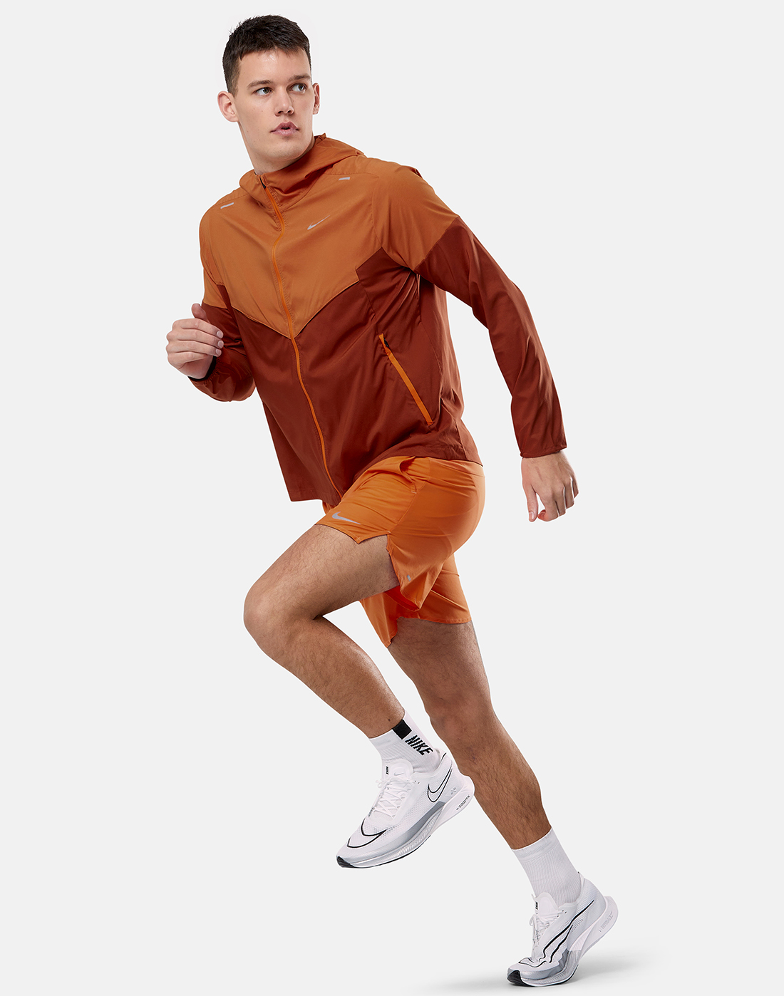 Nike Mens Repel UV Windrunner Jacket - Orange | Life Style Sports UK