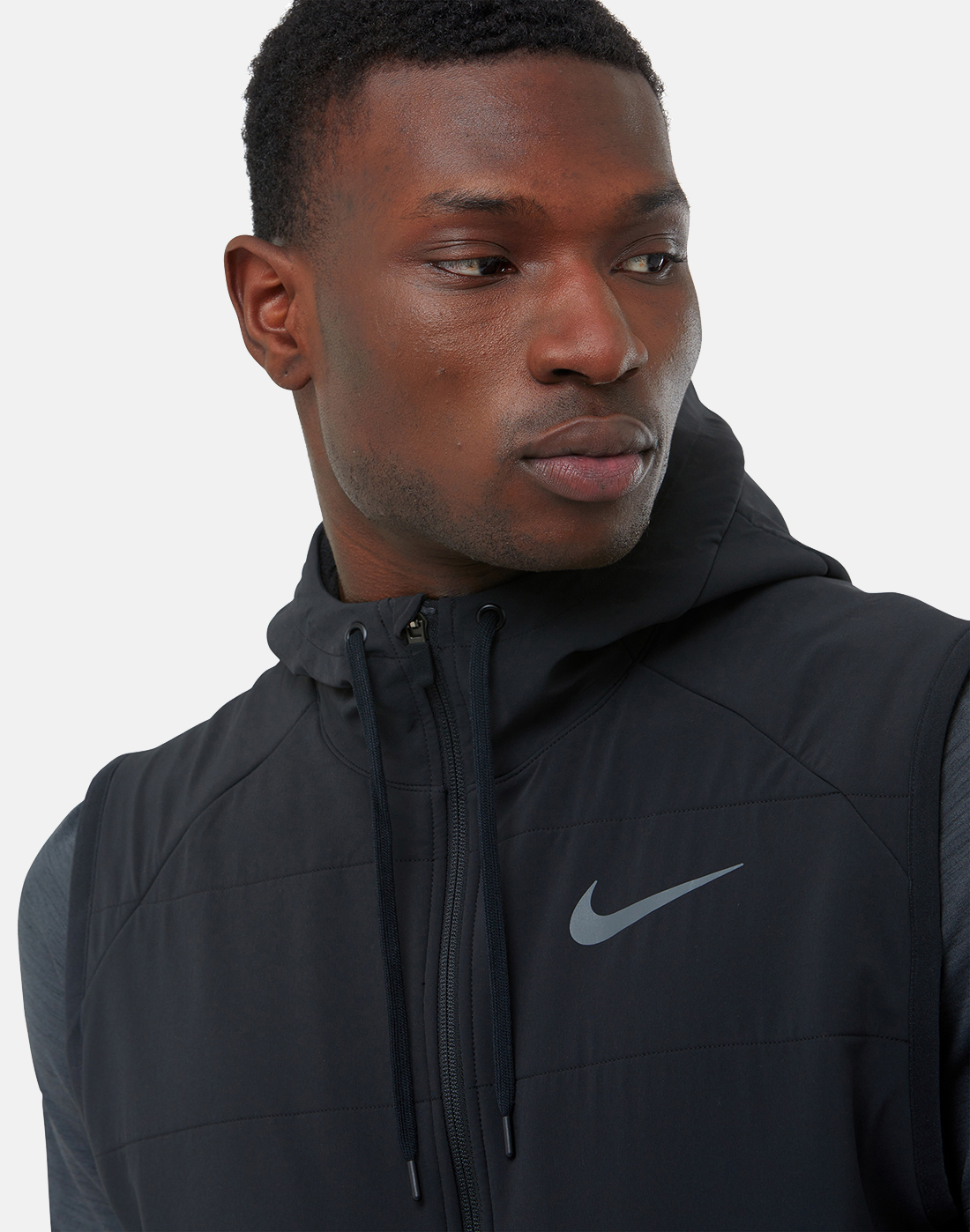 Nike Mens Winterized Full Zip Hooded Gilet - Black | Life Style Sports IE