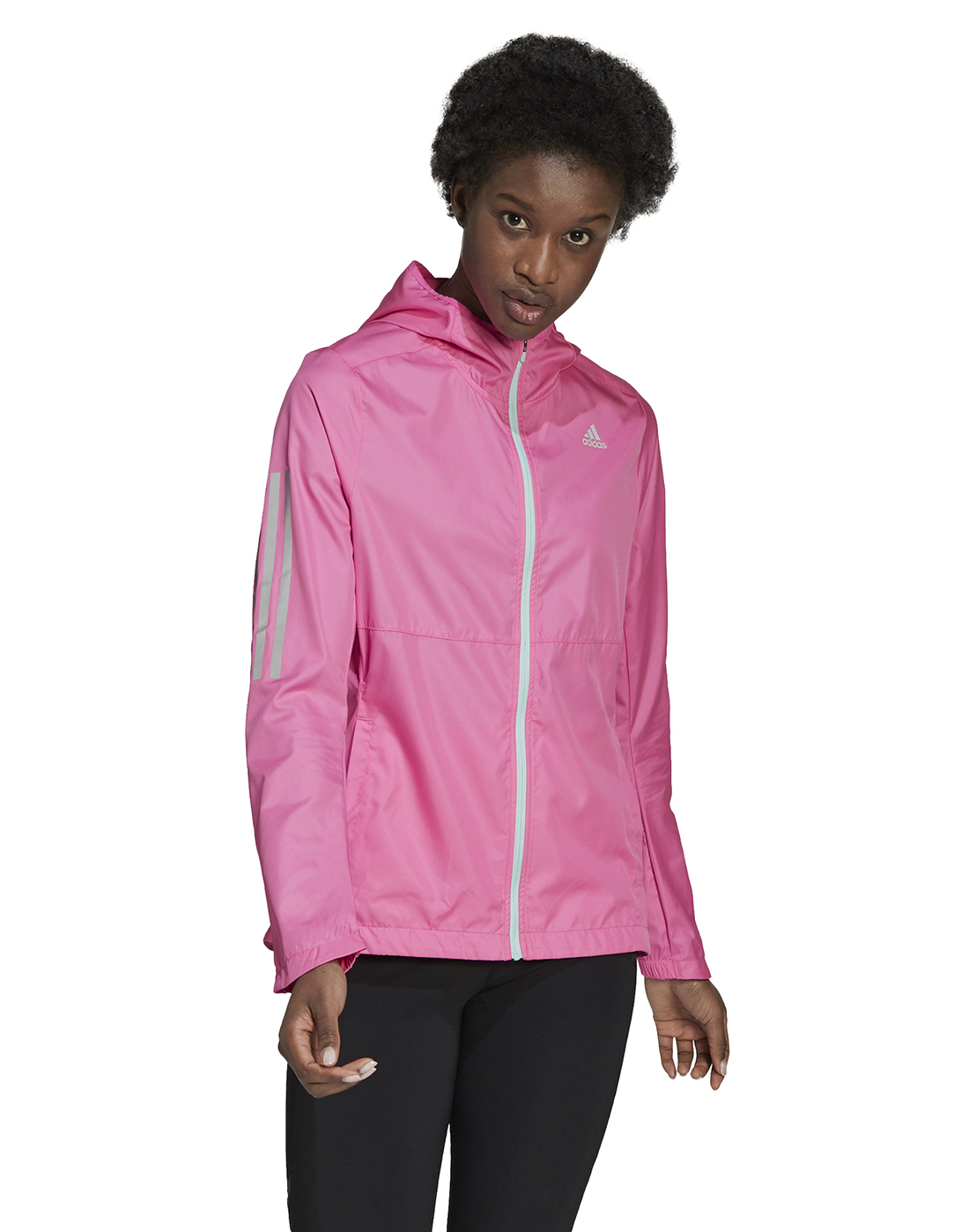 adidas Womens Own The Run Jacket - Pink | Life Style Sports IE