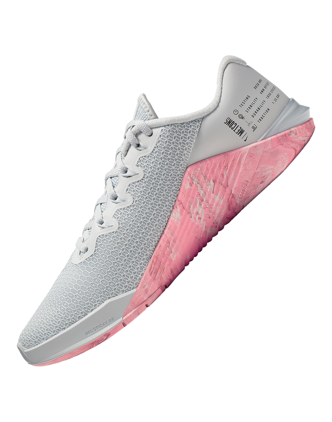 grey and pink metcon 5