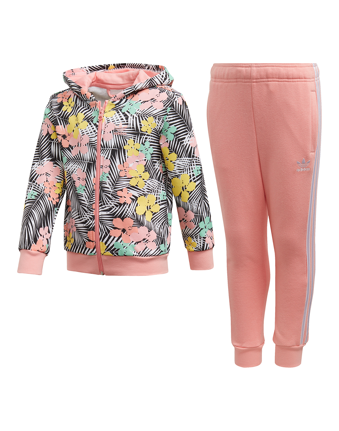adidas Originals Younger Girls Hoodie Tracksuit - Pink | Life Style ...