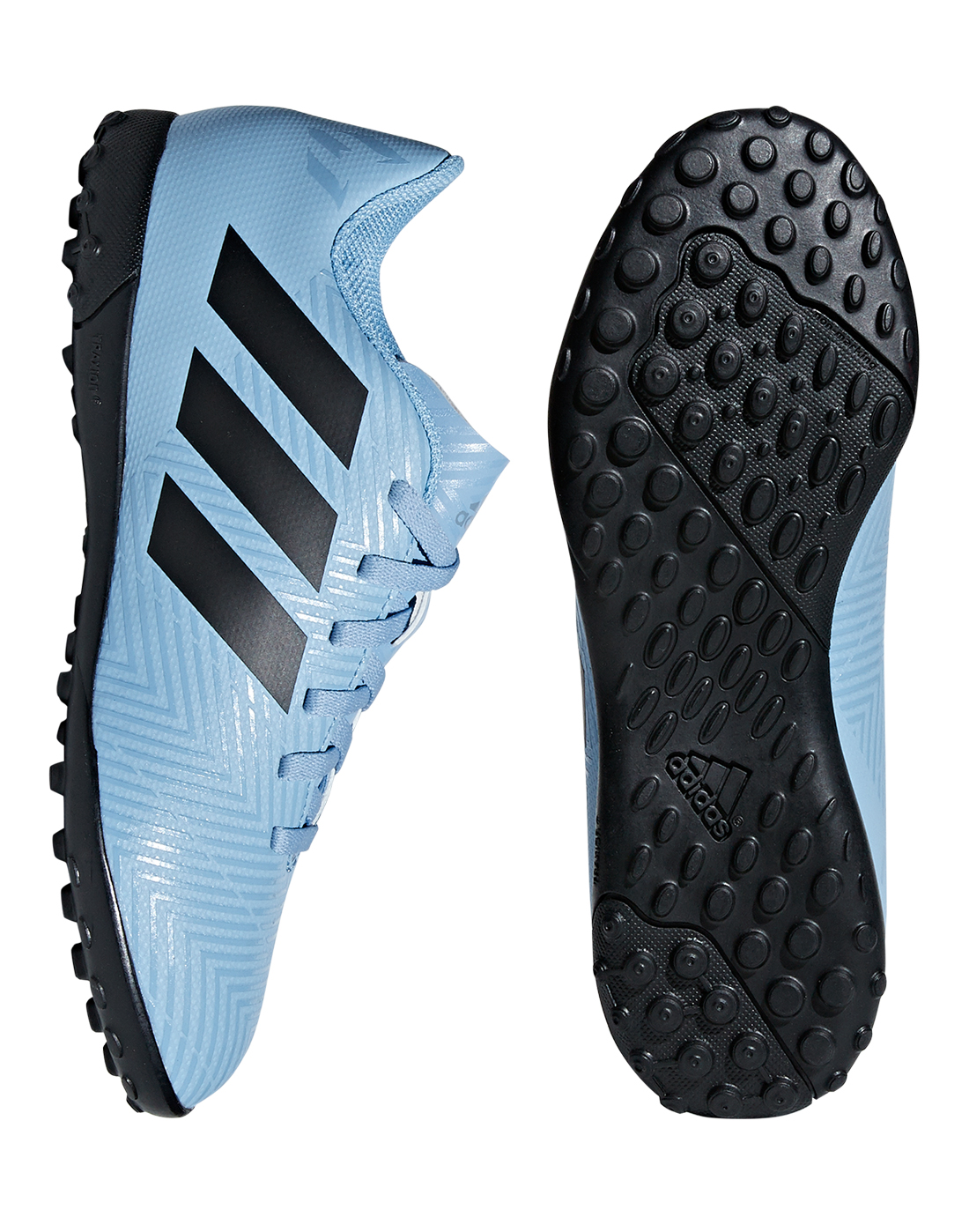 Kids Blue adidas Nemeziz Messi 18.4 Astro Turf Shoes | Life Style Sports