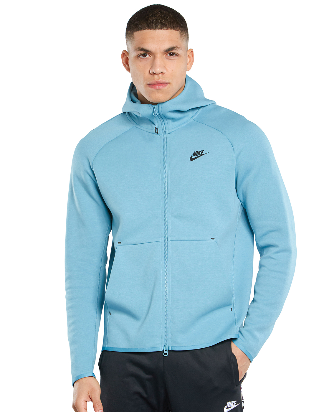 light blue tech fleece hoodie