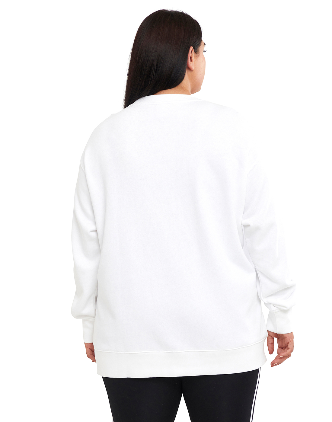 adidas Originals Womens Trefoil Crewneck Sweatshirt - White | Life ...