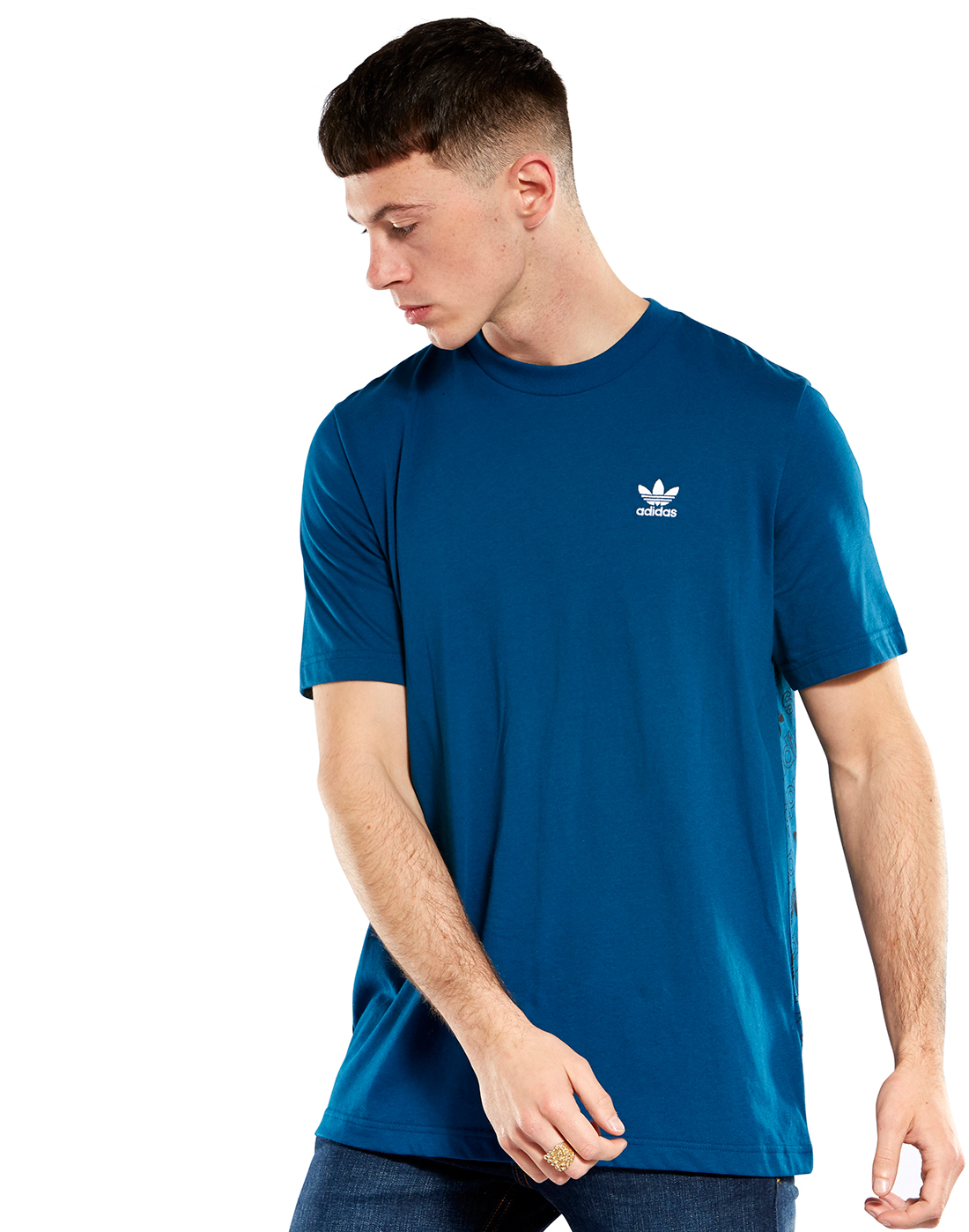 Men's Navy adidas Originals Monogram T-Shirt | Life Style Sports