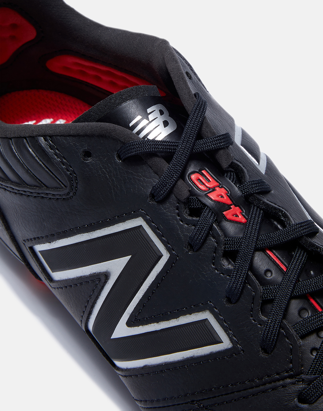 New Balance 442 V2 Pro Wide Rugby Cleat - Firm Ground Boot - Black/Silver -  SKU MS41FBK2-2E - World Rugby Shop
