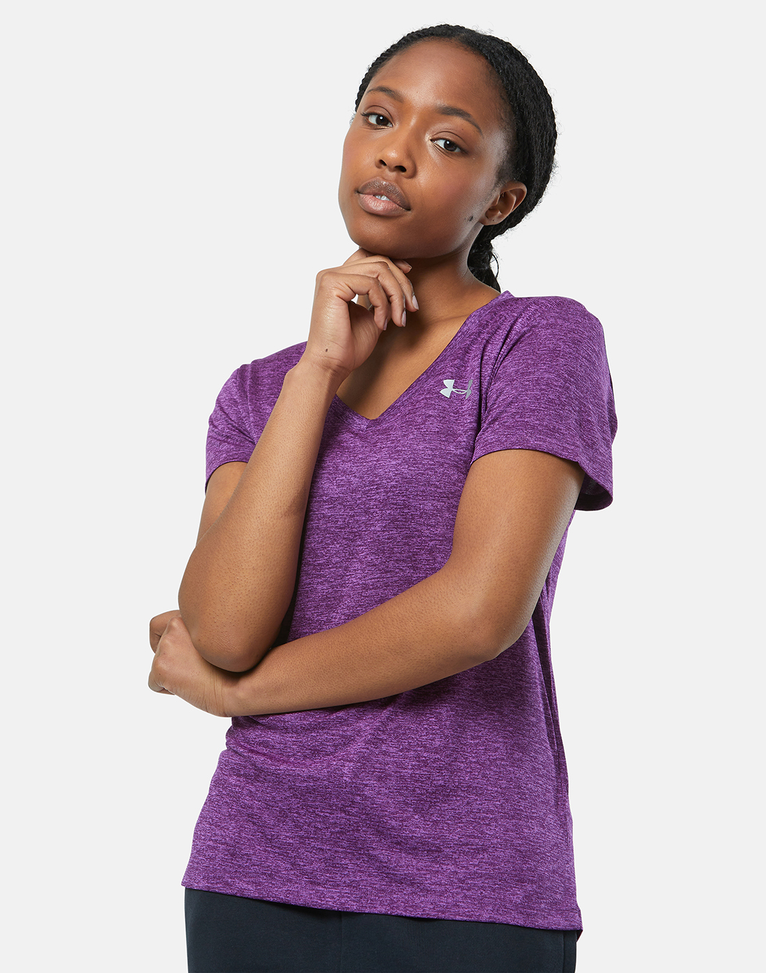 Under Armour Womens Tech Twist T-Shirt - Purple