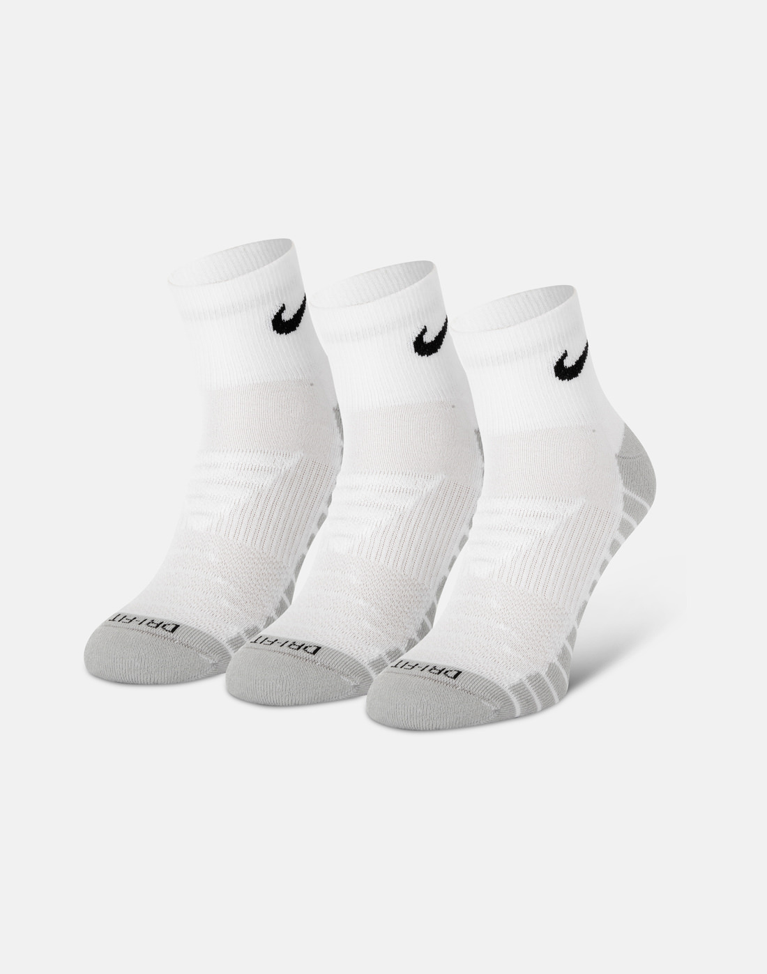 Nike Everyday Cushion 3 Pack Ankle Socks - White | Life Style Sports IE