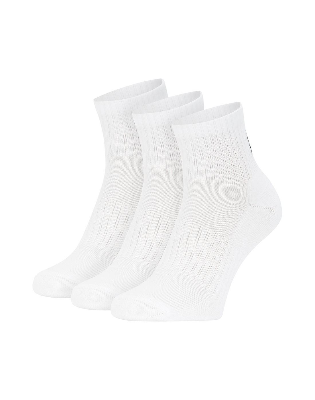 Under Armour Core Quarter 3 Pack Crew Socks - White | Life Style Sports UK
