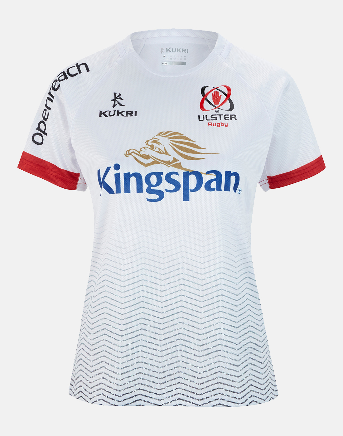 Ulster Rugby Men's Jersey Kukri White Home Rugby Top New 