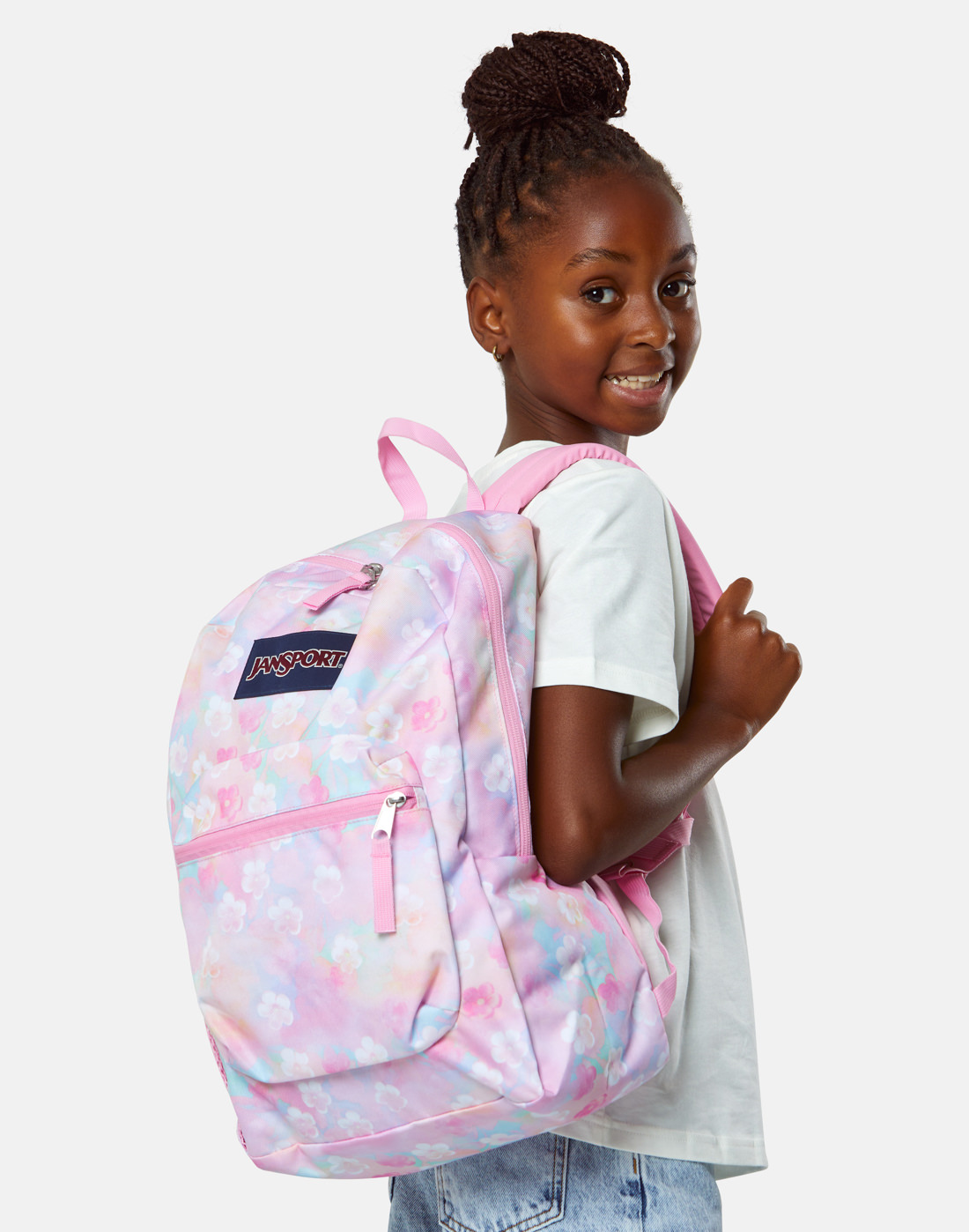 Jansport Cross Town Backpack - Pink | Life Style Sports IE