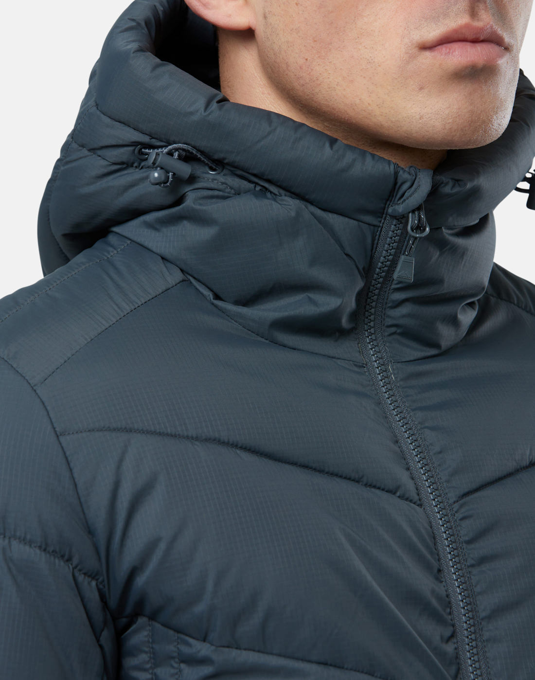 Monterrain Mens Synthetic Puffer Jacket - Grey | Life Style Sports IE
