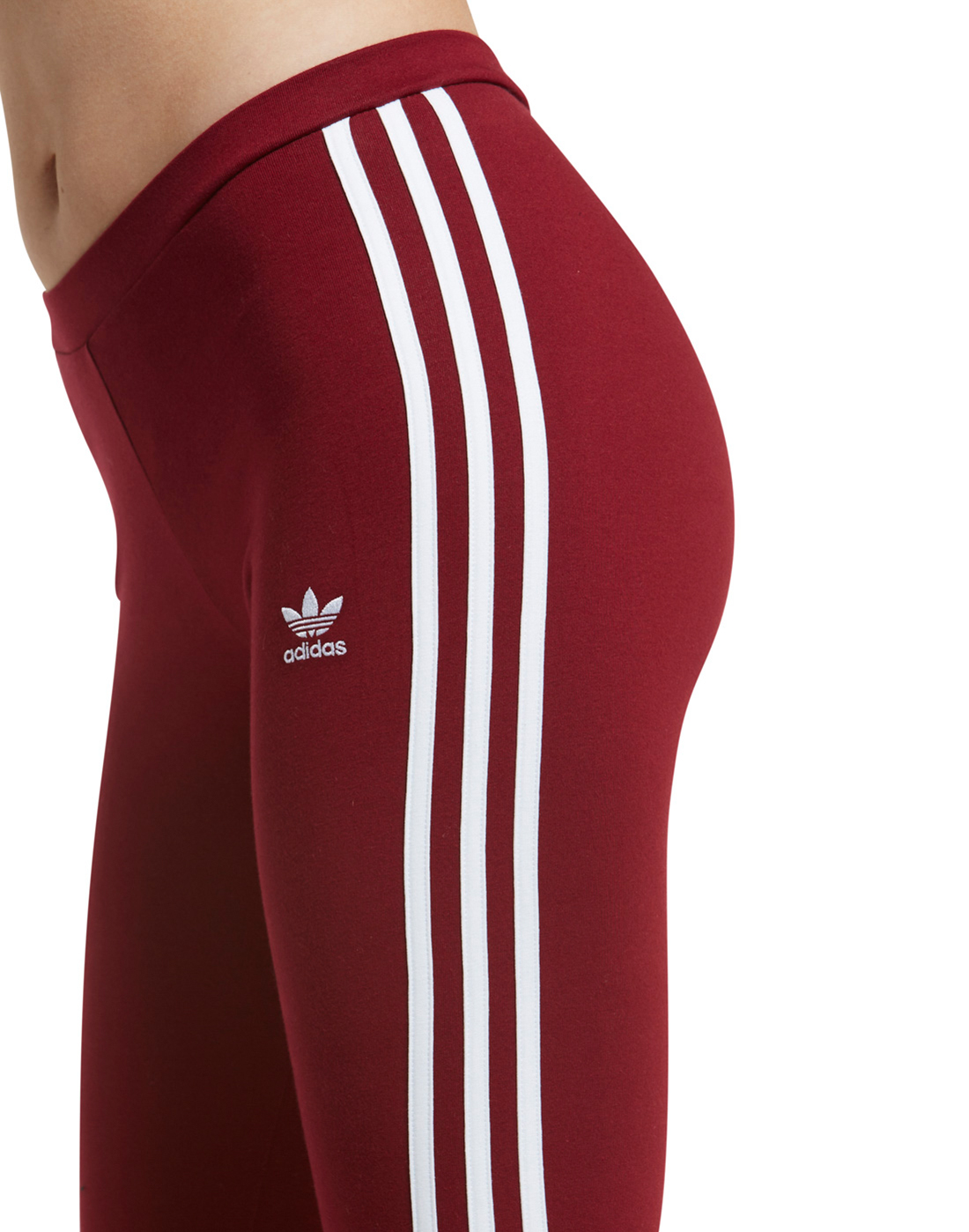 womens burgundy adidas leggings