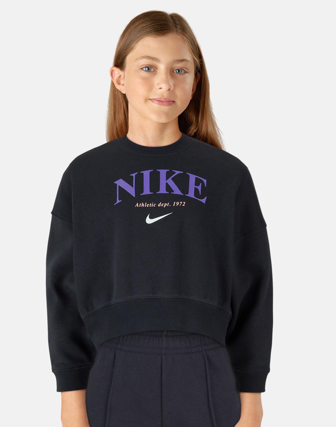 Nike Older Girls Crew Neck Sweatshirt - Navy | Life Style Sports IE