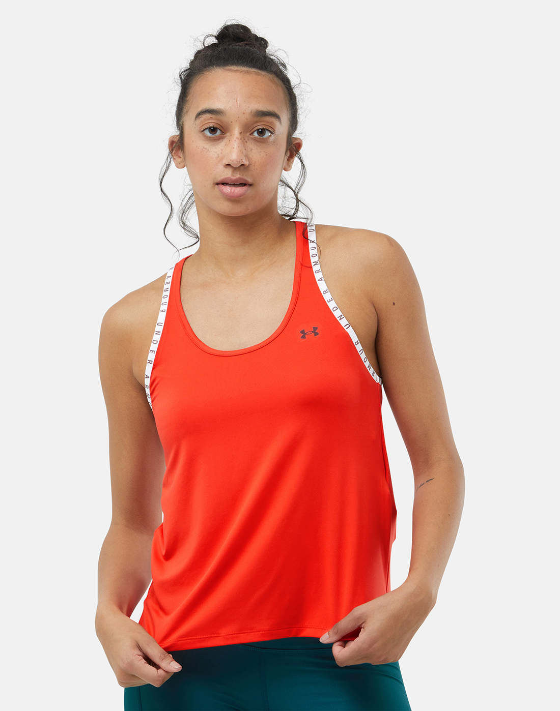 Under Armour Womens Knockout Tank - Red | Life Style Sports UK