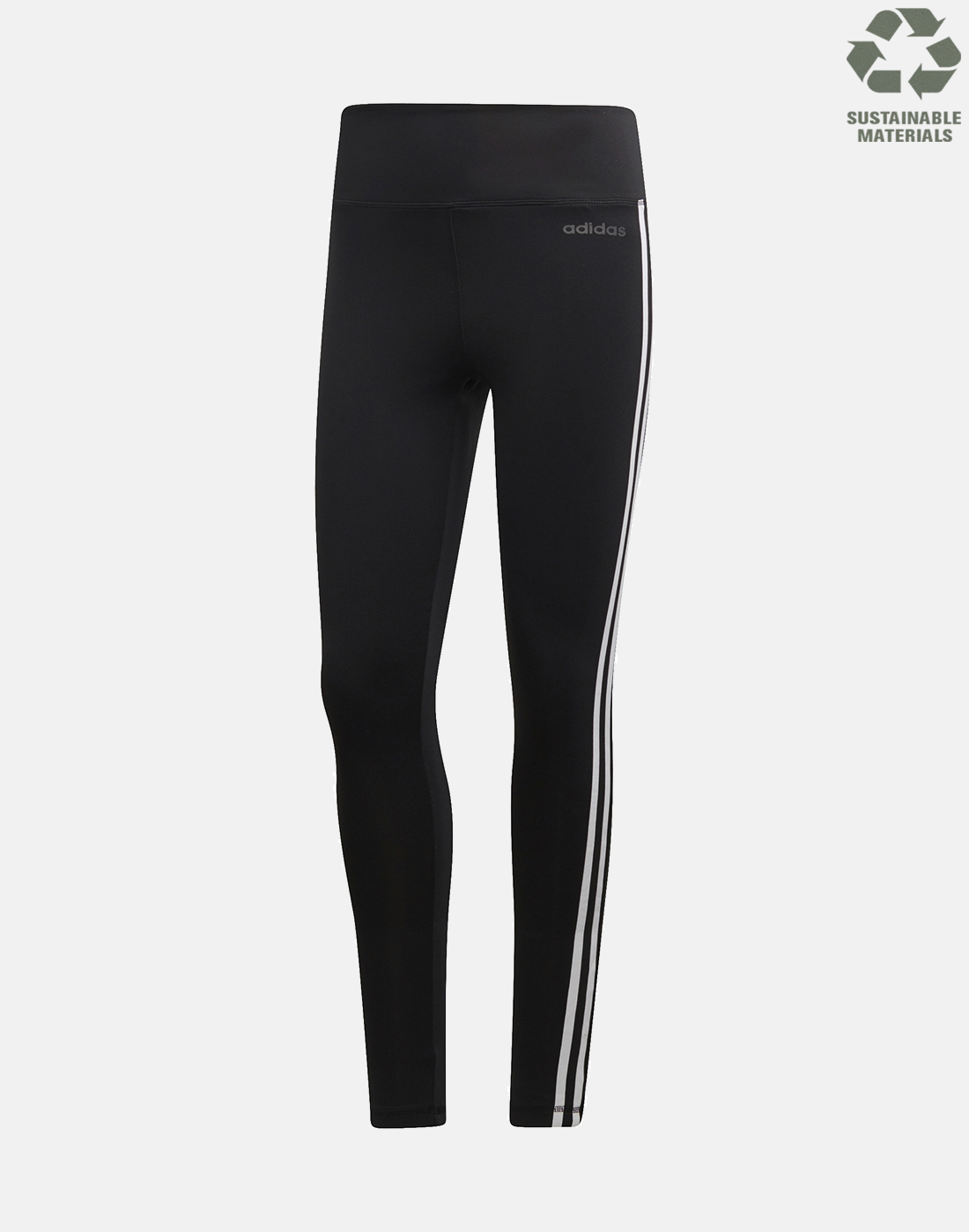adidas 3 stripe leggings black and white