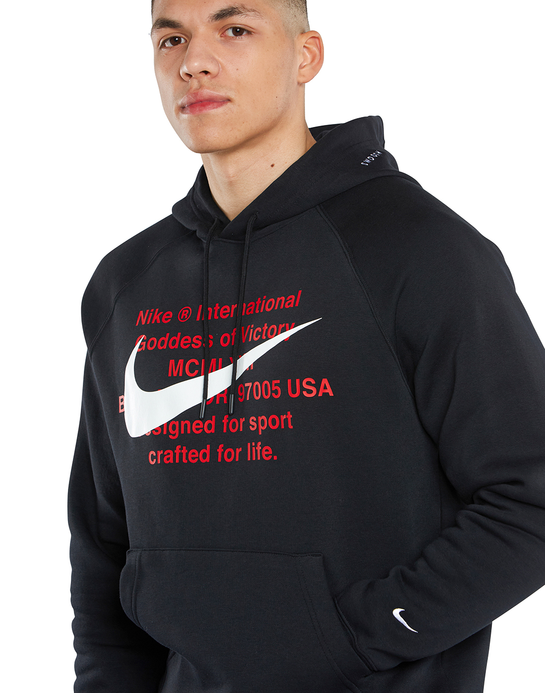 Nike Mens Swoosh Hoodie - Black | Life Style Sports IE