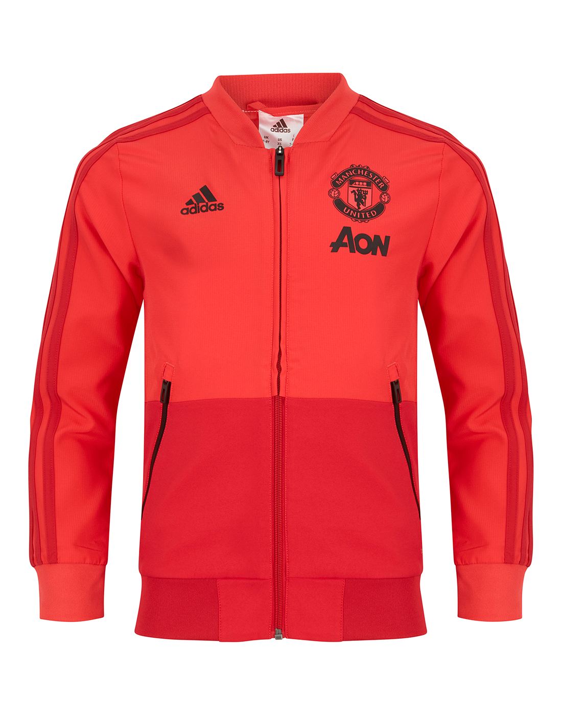 Kids Red Man United Presentation Jacket | adidas | Life Style Sports