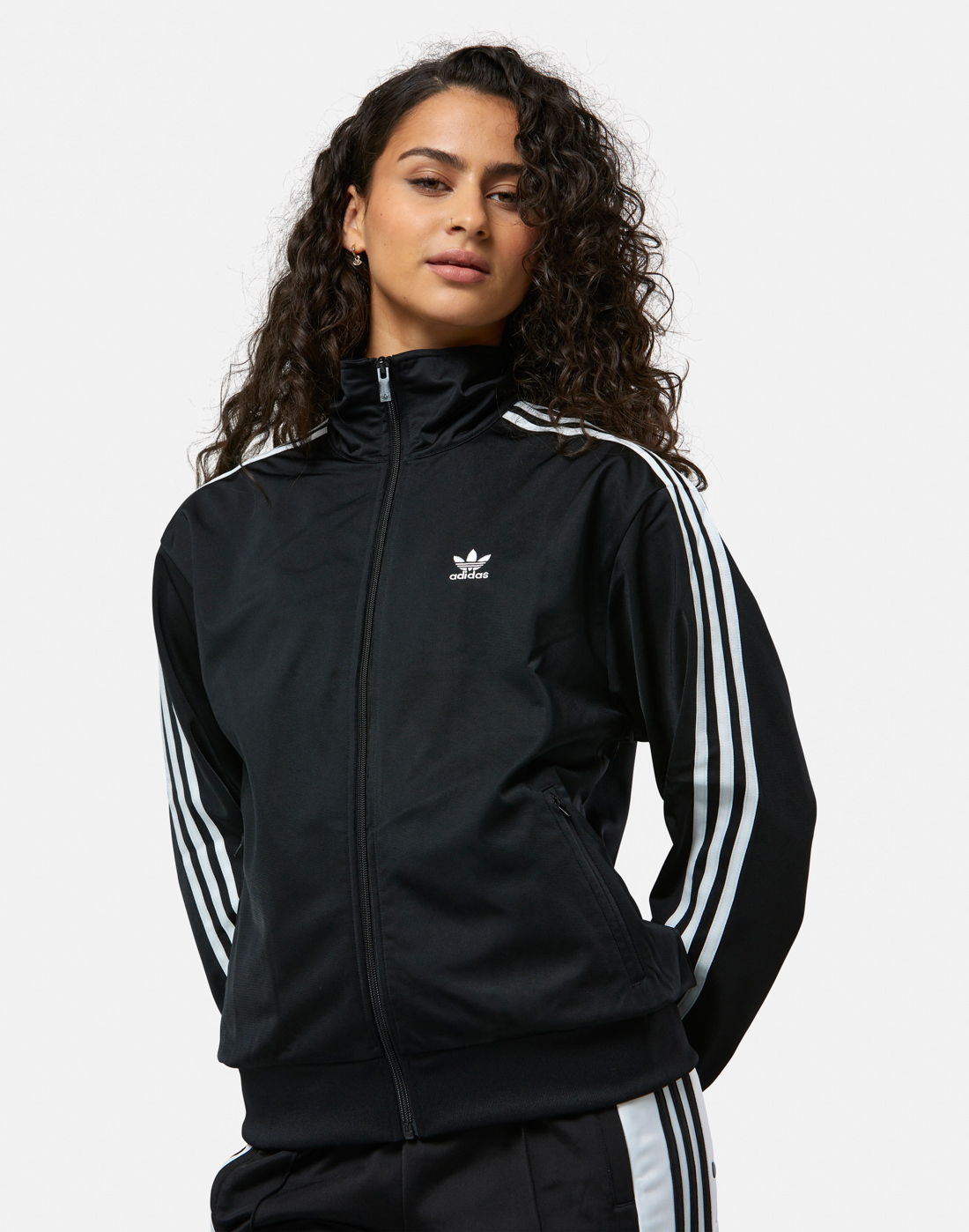 adidas Originals Womens Firebird Track Top - Black | Life Style Sports UK