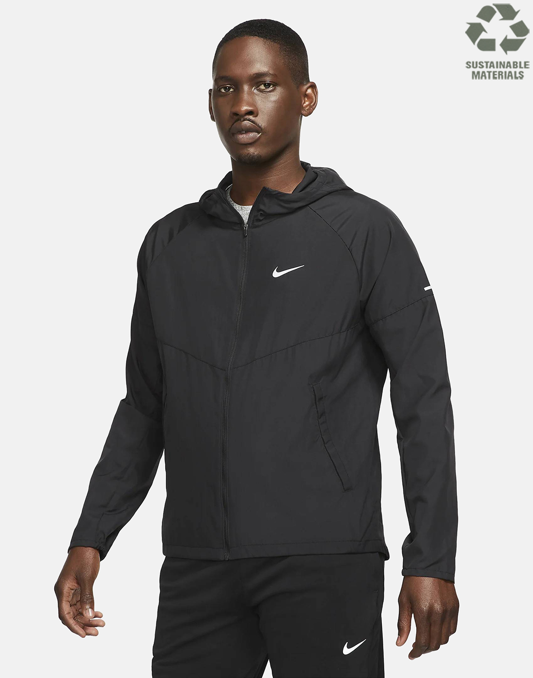 Nike Mens Repel Miler Jacket - Black | Life Style Sports UK