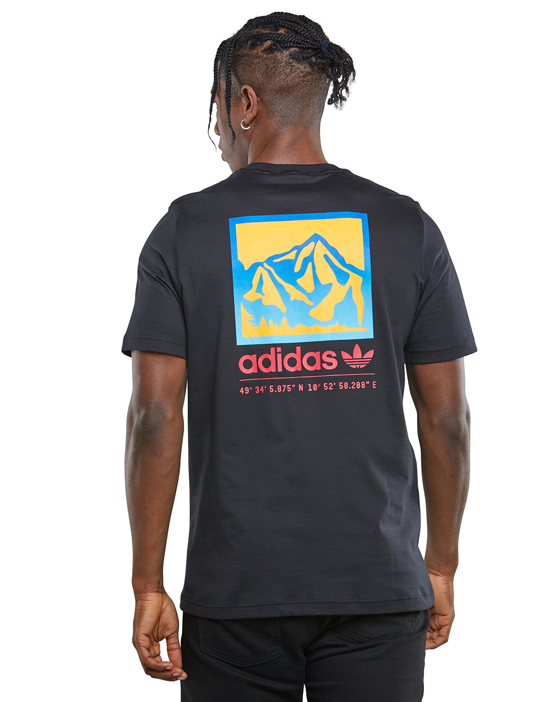 adidas Originals Mens Adiplore Graphic T Shirt  Black 