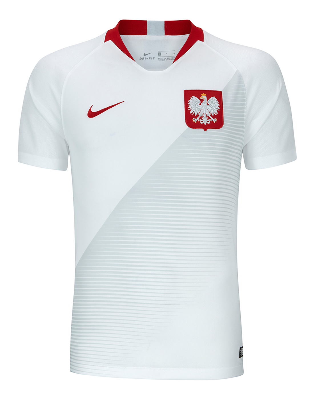 Nike Adult Poland Home WC18 Jersey - White | Life Style Sports IE