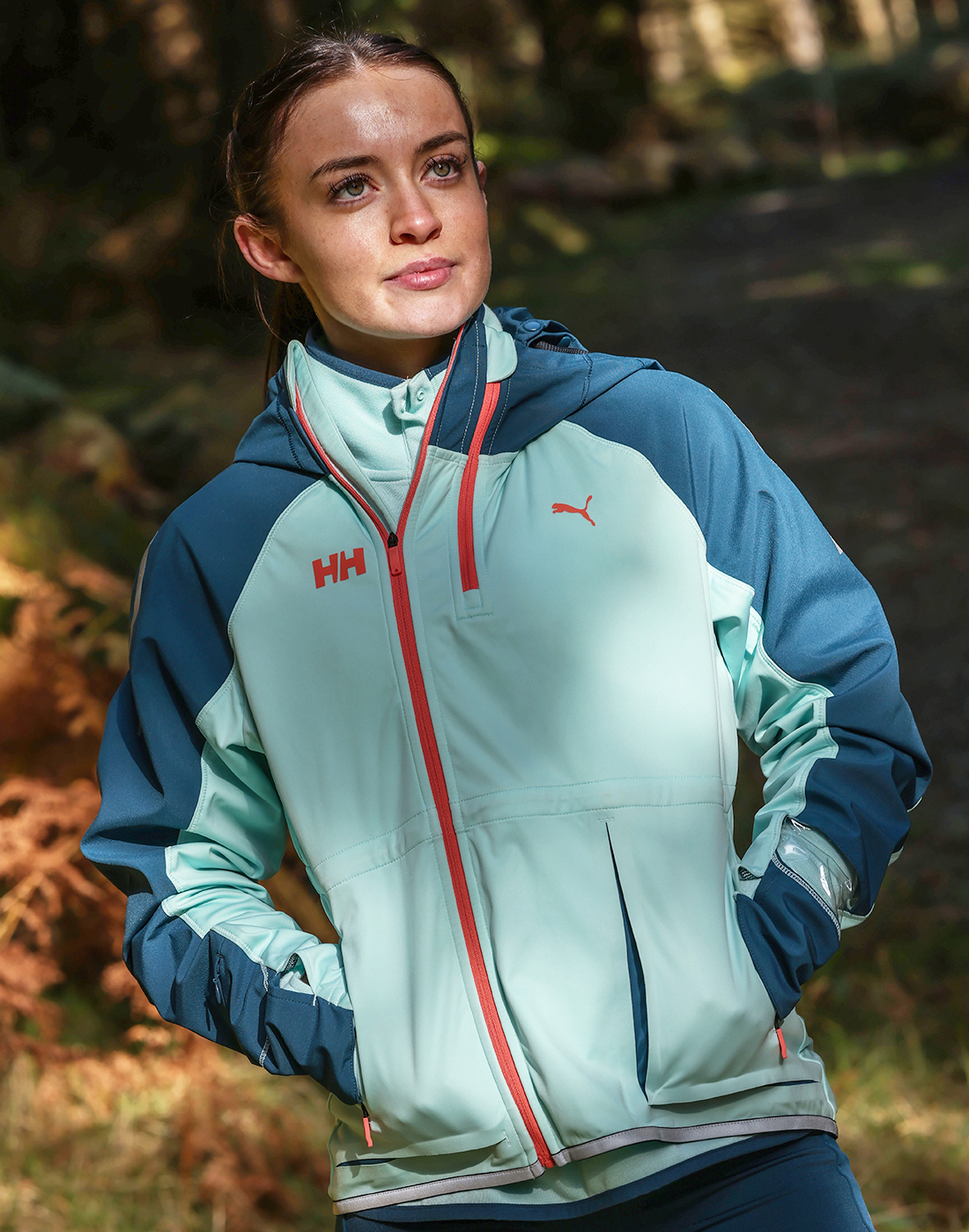 Puma Womens Helly Hansen Jacket - Blue | Life Style Sports UK