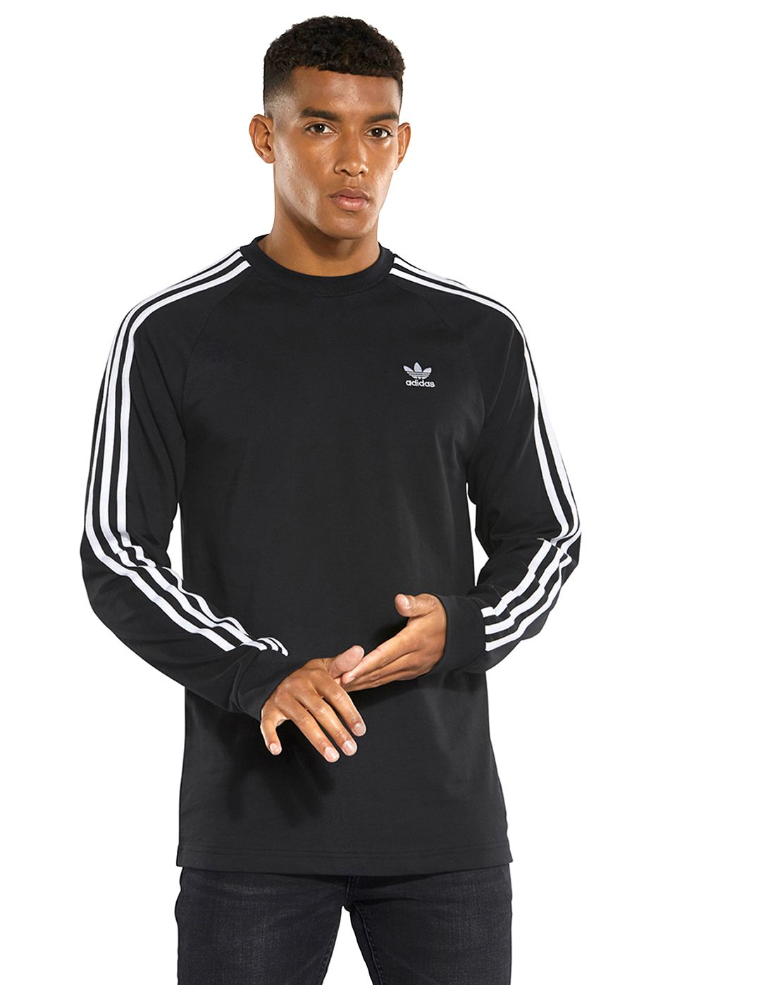 adidas authentic stripe long sleeve jersey