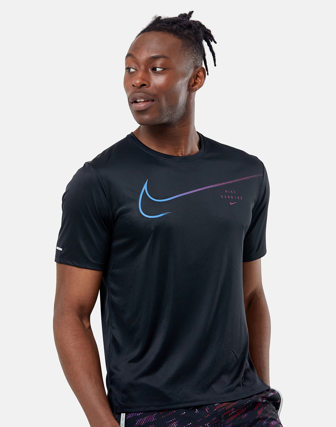 Nike Mens Run Division Miler T-Shirt - Black | Life Style Sports EU