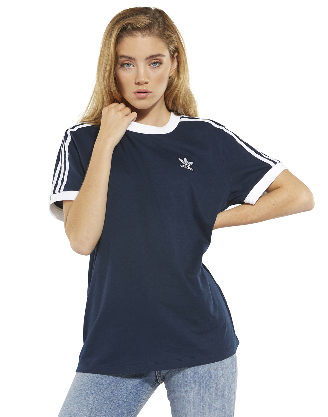 adidas Originals Womens 3 Stripe T-Shirt | Life Style Sports