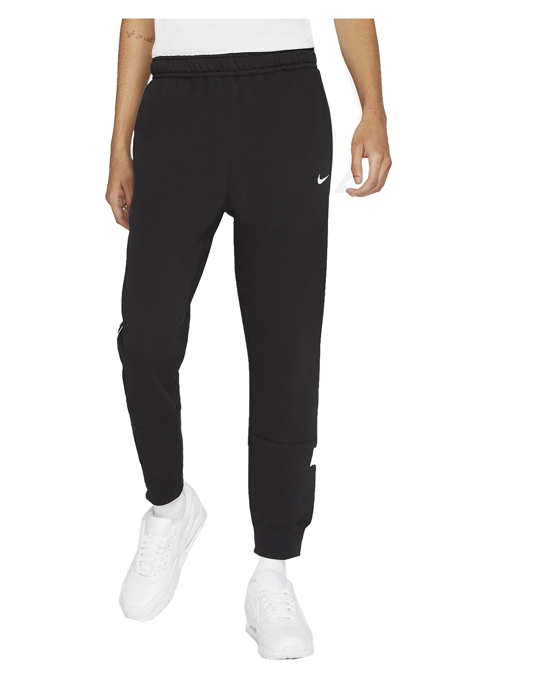 Nike Mens Repeat Taping Fleece Joggers - Black | Life Style Sports EU